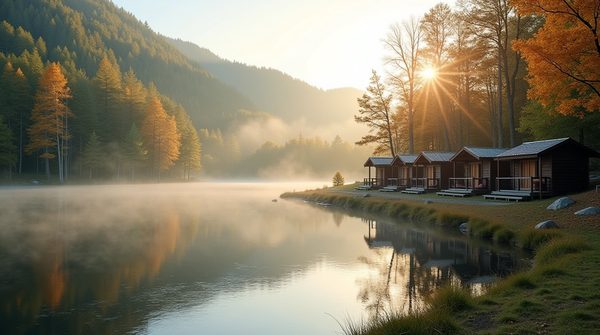 Échappez-vous au camping de l'aigle près du lac de Sainte-Croix